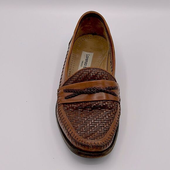 Lorenzo Banfi Loafers Size 8.5. 8.5M Shoes Milano Tan Slip On - Picture 2 of 13